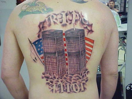 his tat was done by Ray at New Life in Alexandria VA. This was my way of paying my respects to the victims of my home town.