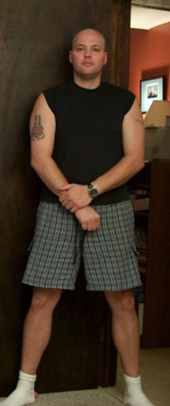 Me, bald and with Memorial tattoo