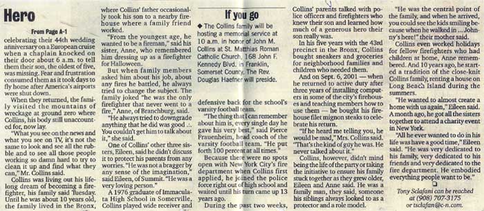 Article in the Courrier News of NJ