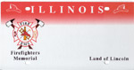 Illinoia License Plate, Firefighters Memorial 