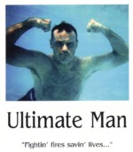 Firefighter Patrick Byrne swimming